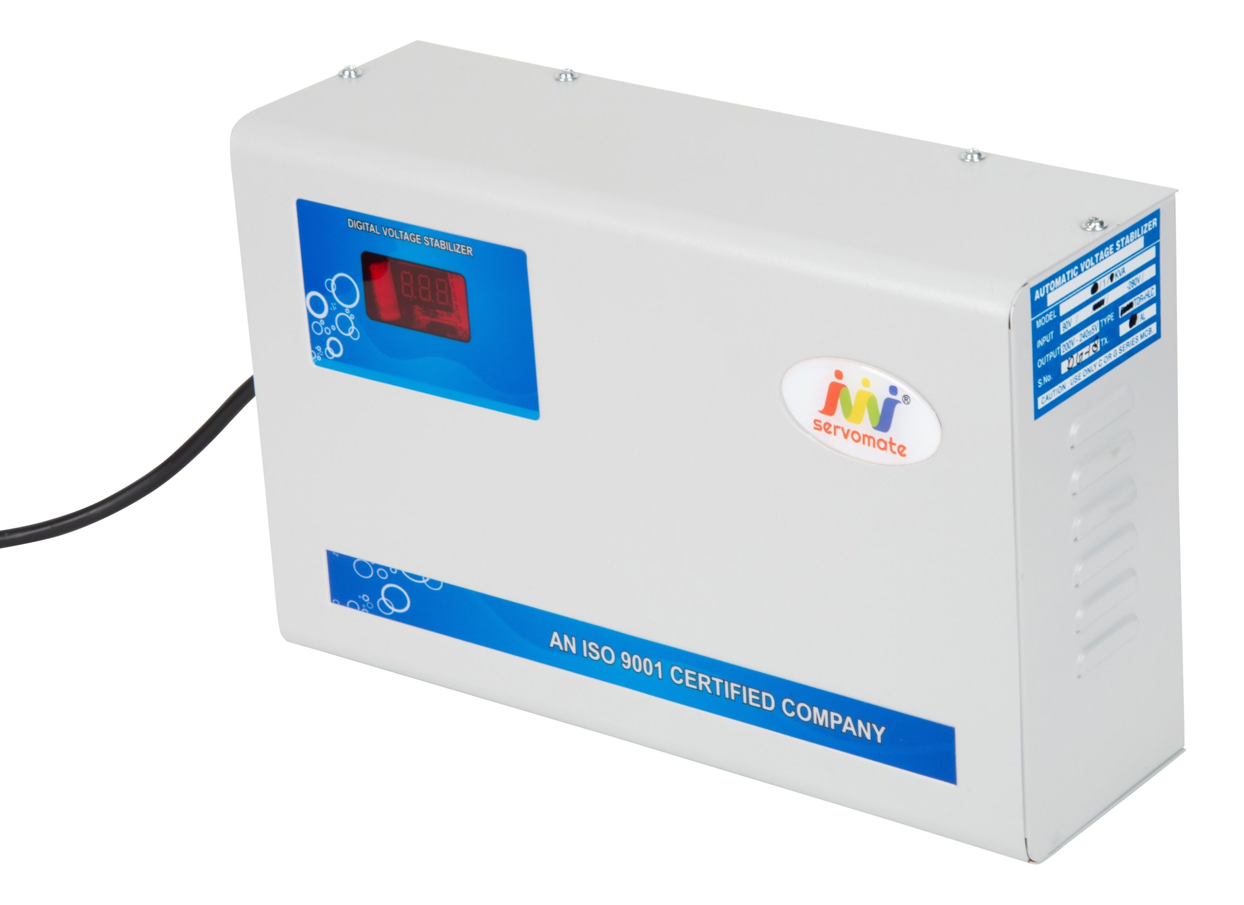 Servomate 4 KVA automatic voltage stabilizer for 1.5 ton split ac and window ac (110v-280v) Aluminium