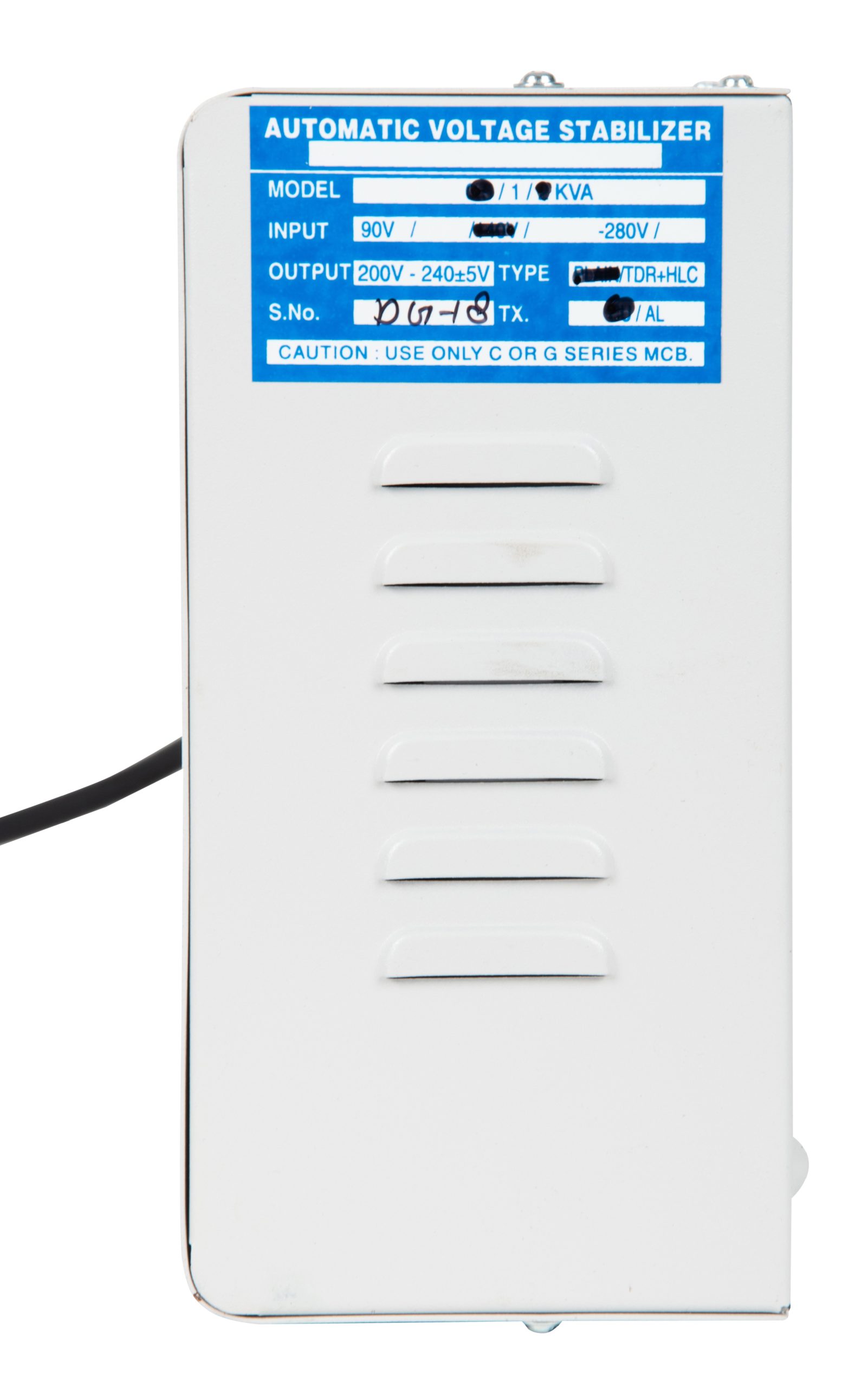 Servomate 4 KVA automatic voltage stabilizer for 1.5 ton split ac and window ac (110v-280v) Aluminium